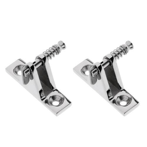 2 Pieces Boat Canopy/Cover Quick Release Pin Deck Mount Bimini Top Fit 2