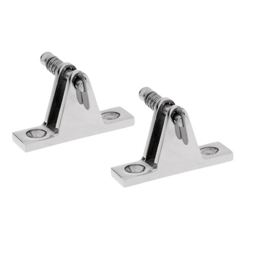 2 Pieces Boat Canopy/Cover Quick Release Pin Deck Mount Bimini Top Fit 1