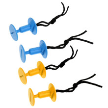 2 Pairs Bodyboard Surfboard Body Board Threaded Leash Plugs with Cord