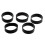 5Pcs Rubber Webbing Fixed Rings for Scuba Diving Weight Belt Backplate 3