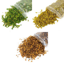 3Pcs Miniature Leaf Static Model Railway Sand Table Diorama for Orname