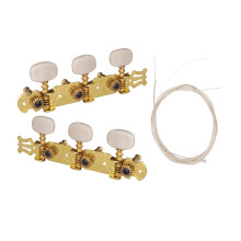 2pcs Guitar Tuning Pegs with 6pcs Nylon Guitar Strings for Acoustic Gu