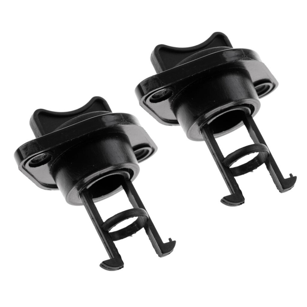2 Pieces 1" Nylon Marine Boat Drain Plug Kayak Hull Transom Bung Repla Black/Red 6901423169265