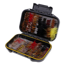 100pcs Wet and Fly Fishing Lures Stream Trout Fishing Flies Assortme
