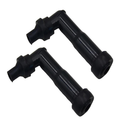 2pcs Motorcycle Ignition Spark Plug Cap 102 Degree Resistor Cover XD05