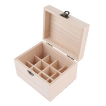 Wooden Essential Oil Box/case Can holds 12 Pieces 10ml Essential Oil B