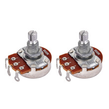 2 Pieces Audio Potentiometer Pots for Electric Guitars Bass Parts B500