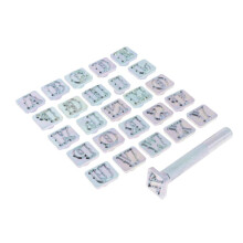 27pcs/Set Letter A~Z Stamp Punch Set for Leather Crafts DIY Tools 19mm
