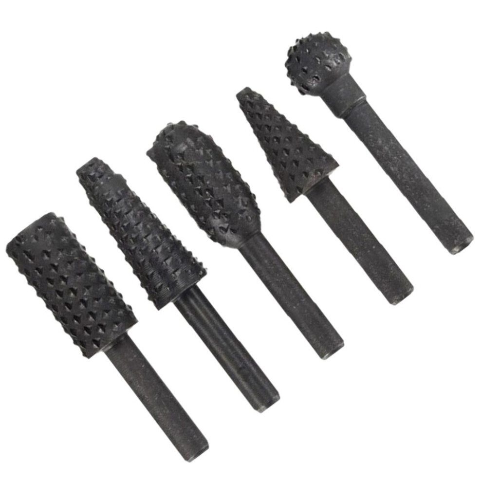 5Pcs Hss Rotary Files Burr Drill Rotary Rasp Burr Electric Grinder Set 6901423162099