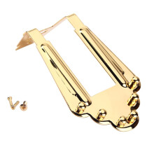 Jazz Guitar Bridge Assembly Archtop Fender Golden Tailpiece For Hollow