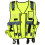 Pocket High Visibility Zipper Front Safety Vest with Reflective Strips 3