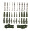 32pcs/set Carp Fishing Tackles Assorted Sizes Rolling Swivels Accessor 1