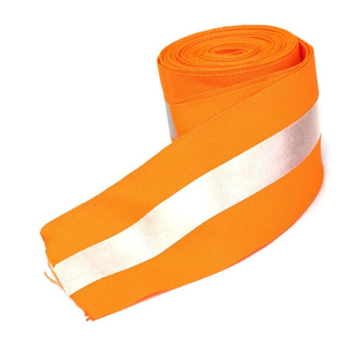3 Meters Silver Reflective Tape Safty Strip Sew-on Lime Synth Fabric O