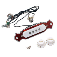 Pre-Wired 4-String Single Coil Guitar Pickup Harness with Volume & Ton