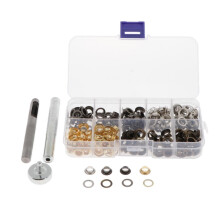 200 Sets Metal Eyelet with Washer Leather Craft Repair Clothing Access