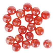 20x 16mm Glass Marbles children Game  Toy Vase Fish Tank Decor Red