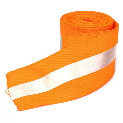 3 Meters Silver Reflective Tape Safty Strip Sew-on Lime Synth Fabric O 1