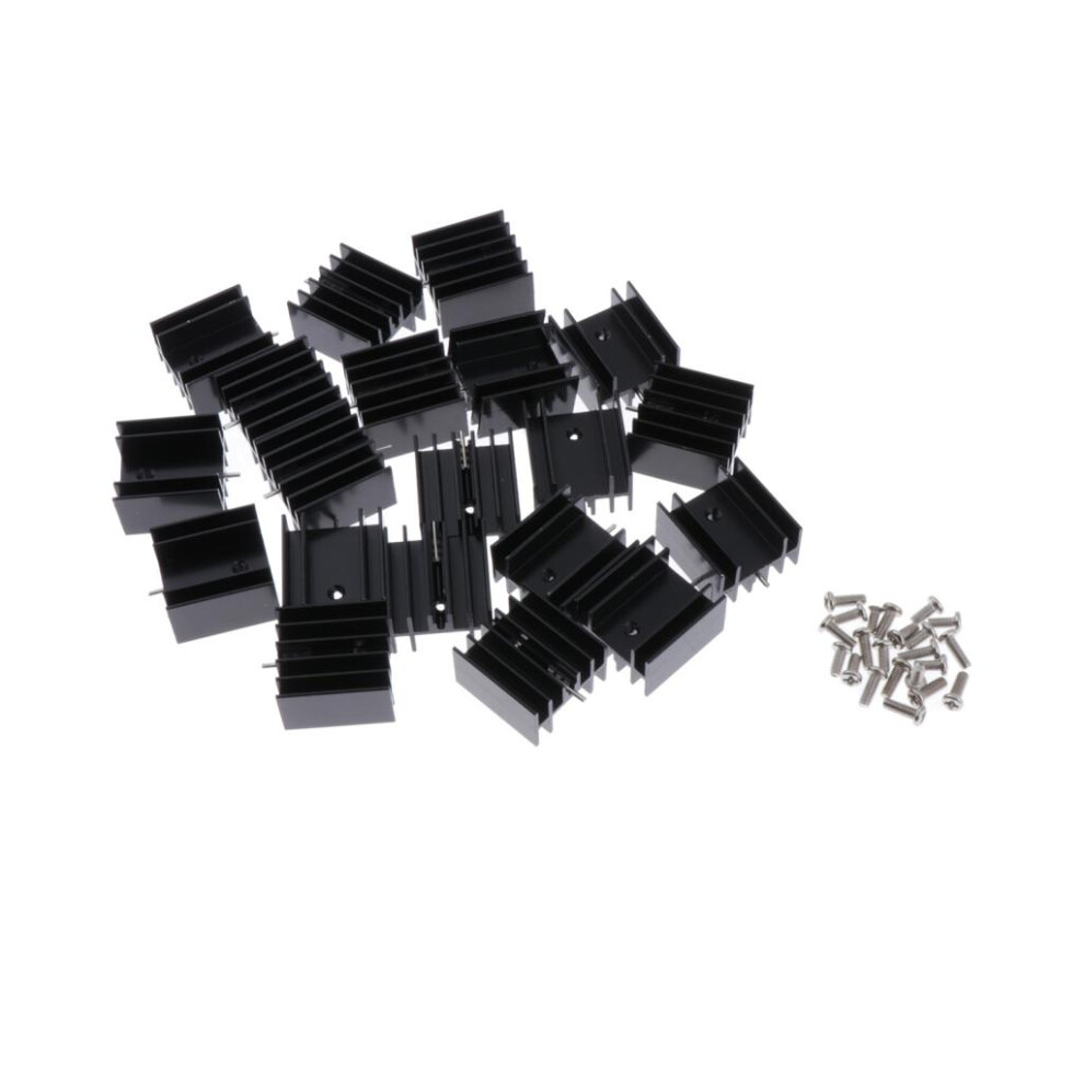 20X 24X16-25Mm Mosfet Aluminium Heat Sink 7805 Transistor Heatsink Rad 6901423168190