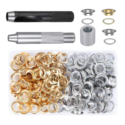12mm Grommets Eyelets with Washer Grommet Setting Tool Eyelet Setter K 1