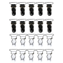 20/set White Black Women Garter Belt Straps Grips Stockings Suspenders