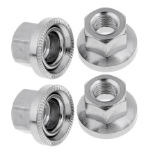 4pcs 9mm Stainless Steel Bike Bicycle Rear Wheel Axle Hub Flange Nut