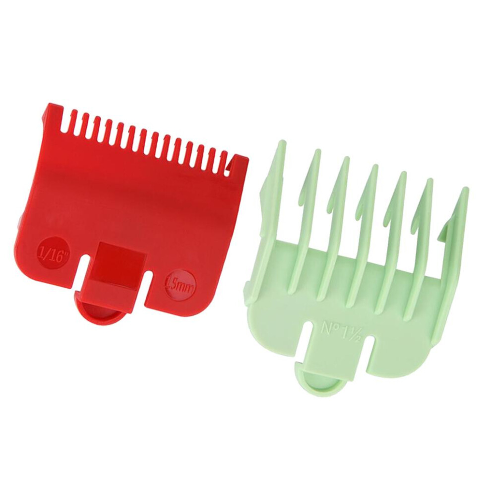 2pcs Hair Clipper Limit Comb Guide Attachment Set Hair Styling Trimmer
