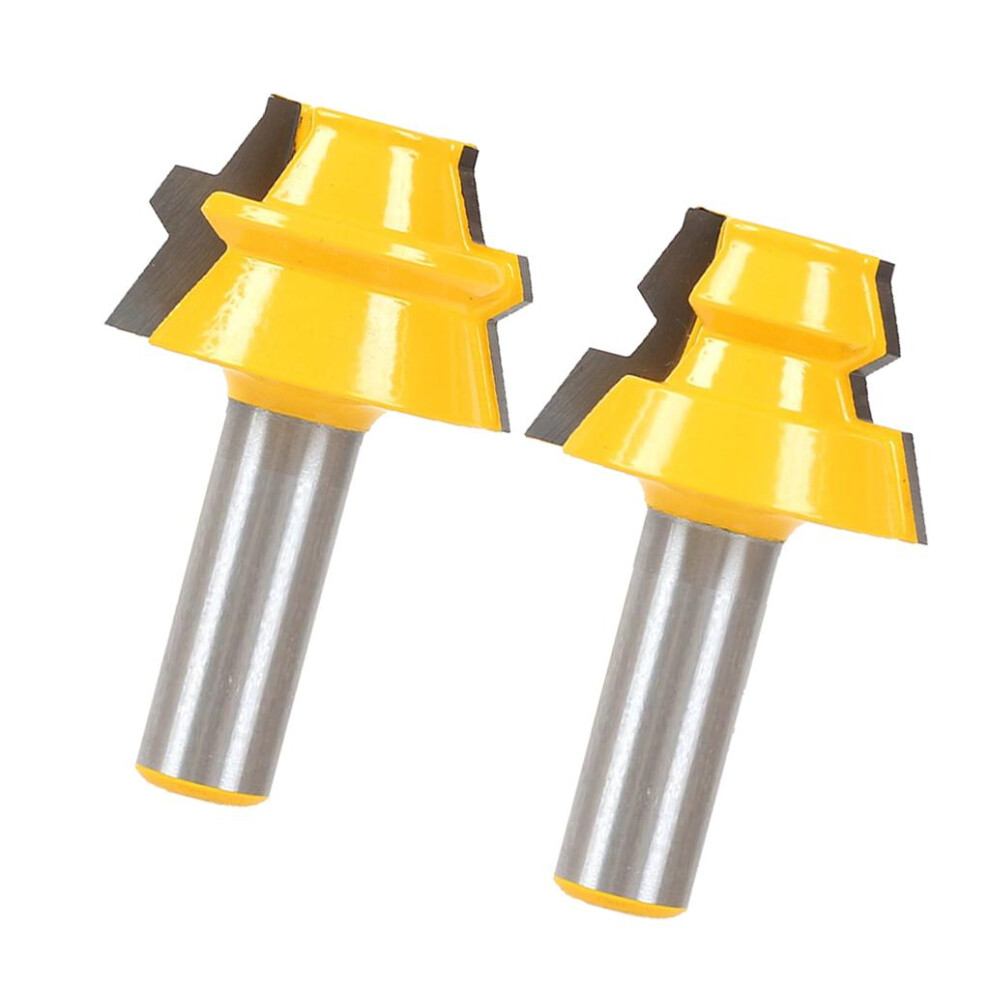 2Pieces 22.5 Degree Lock Miter Router Bit Set - 1/2" Shank 6901423167773