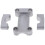 22mm Silver CNC HandleBar Fat Bar Riser Mount Clamp Adapter Universal 1