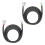 2 Pieces Extension Wiring Harness for Headlight Motorcycle Accessories 3