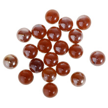 20x 16mm Clear Glass Marbles Kids Game Toy Vase Fish Tank Decor Red