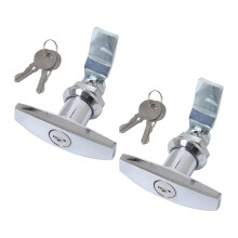2PCS Safe Garage Door Opener T Handle Lock for 4 Keys for Toolbox Cabi
