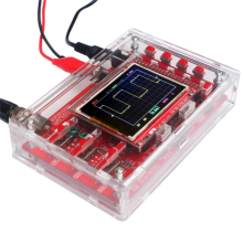 Fully Assembled Digital Oscilloscope 2.4Inch TFT LCD Display With Alligator Probe Test Clip Transparent Acrylic Case