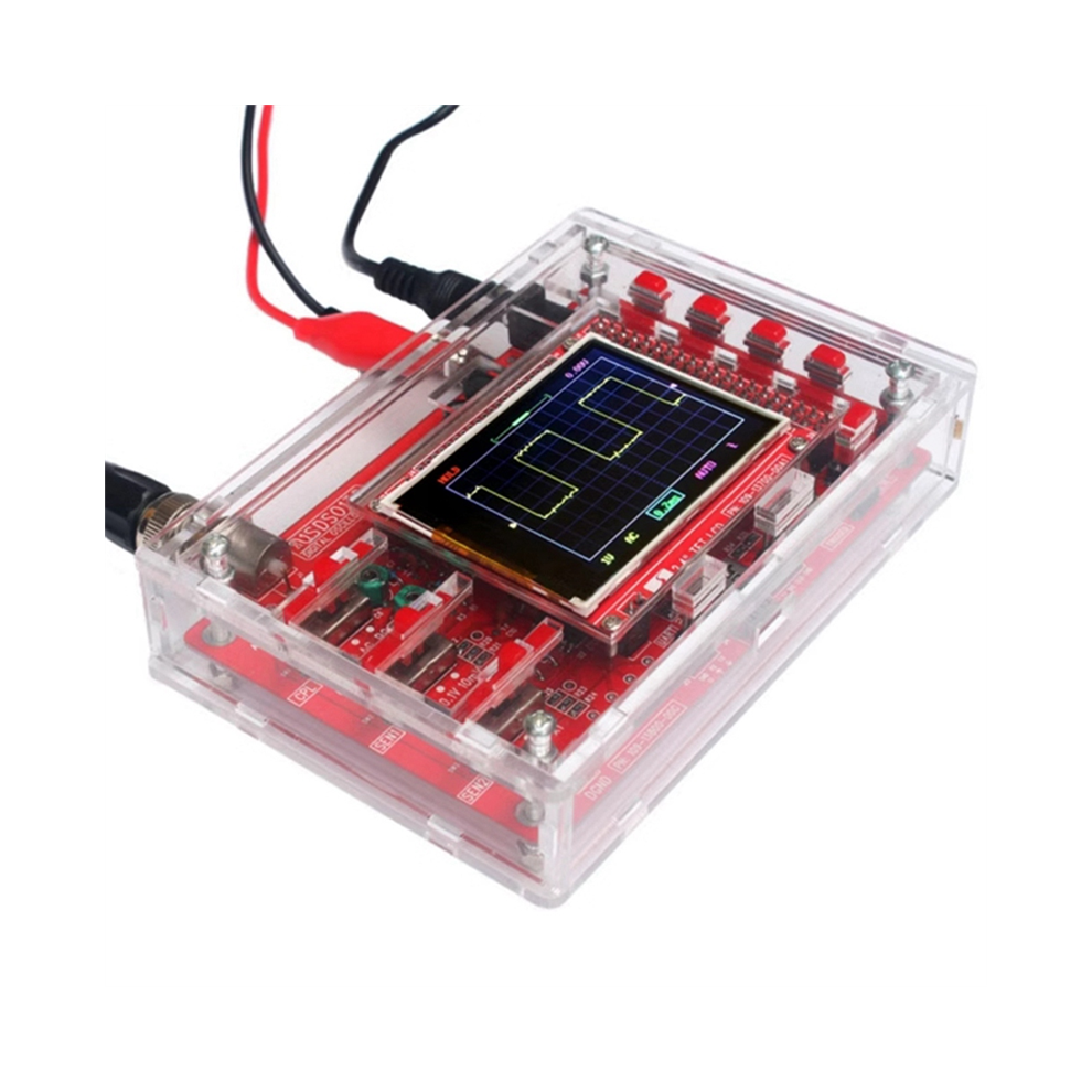 Fully Assembled Digital Oscilloscope 2.4Inch Tft Lcd Display With Alligator Probe Test Clip Transparent Acrylic Case 6935161547467