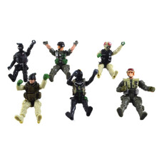 6 Pieces Movable Army Soldier with Weapons Set Action Figures Kids Toy