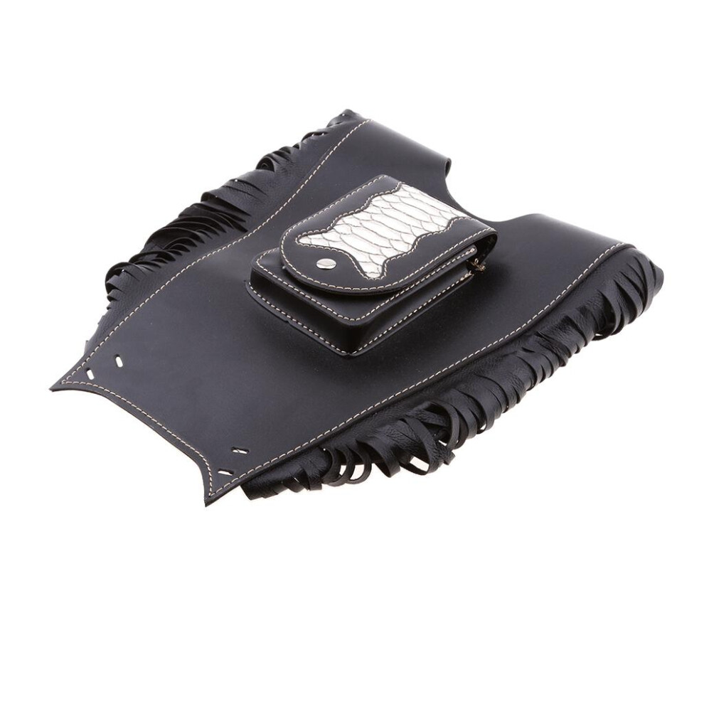 Pu Leather Universal Motorcycle Tank Chap Cover Panel Bag Waterp Black 6901423175105