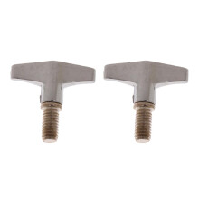 2Pcs Drum Cymbal Thread Wing Nuts Hand Knob Screw Replacement for Drum