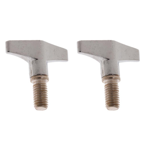 2Pcs Drum Cymbal Thread Wing Nuts Hand Knob Screw Replacement for Drum 2