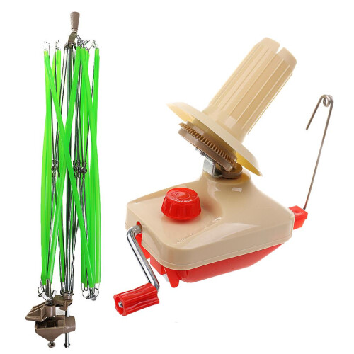 2 Pieces/Set Home Swift Yarn String Ball Wool Winder Umbrella Wool Win 1