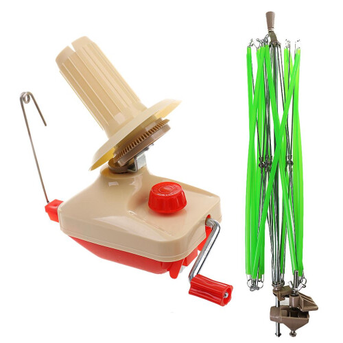 2 Pieces/Set Home Swift Yarn String Ball Wool Winder Umbrella Wool Win 2