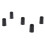 5 Pieces Black Rubber Endpin Tips Protector Non-Slip Mats for Cello 2