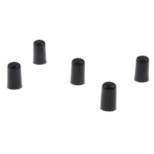 5 Pieces Black Rubber Endpin Tips Protector Non-Slip Mats for Cello 1
