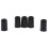 5 Pieces Black Rubber Endpin Tips Protector Non-Slip Mats for Cello 3