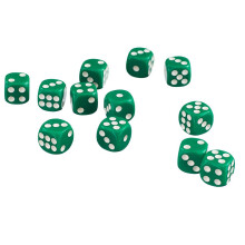 50x 12mm Opaque D6 Six Sided Spot Dice Set for Dice Games D&D RPG Gree