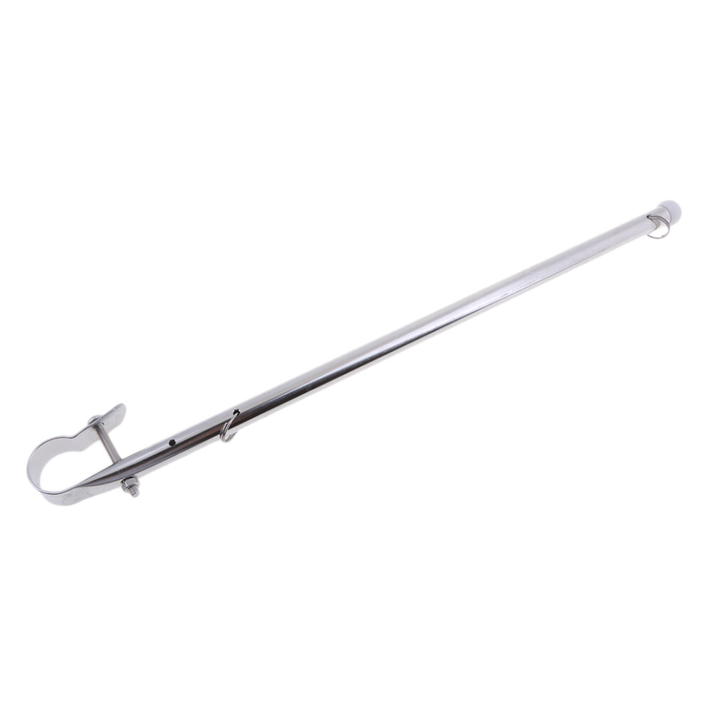 39Cm Flag Pole Stainless Steel Rail Clamp Mount For Boat Marine 6901423177314
