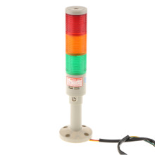 DC 24V Alarm 3-color Signal Warning Flash Light Lamp Always on No Soun