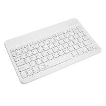 78-Tasten schlanke kabellose Tastatur 180mAh weiß BT5.0
