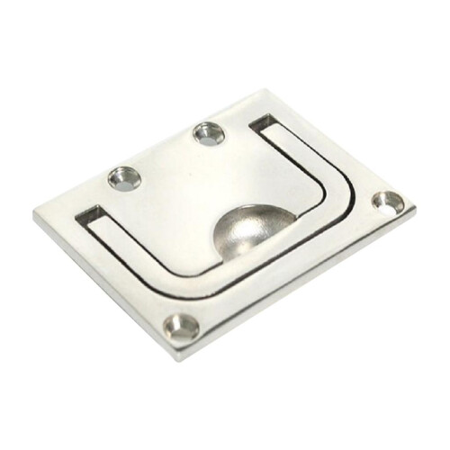 Stainless Steel Lift Handle Ring Pull Latch Flush Mount Deck Hinge