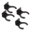 4Pcs Universal Wired Microphone Hook Holders Wall Stands Hanger 2