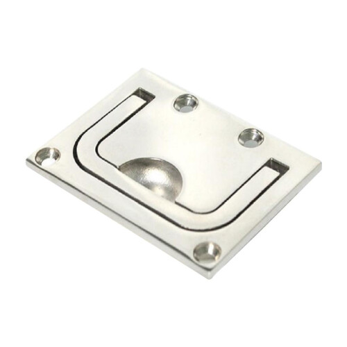 Stainless Steel Lift Handle Ring Pull Latch Flush Mount Deck Hinge 1