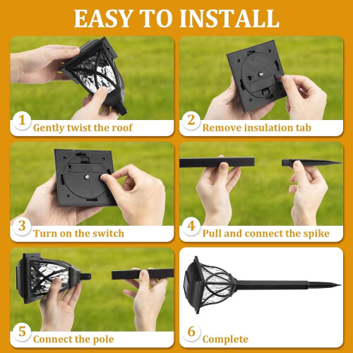 Solarize Victorian Solar Pathway Lights 6 Pack 1